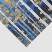 Boho Mountain Aspen Tree Scene Seidenpapier (Ausschnitt)