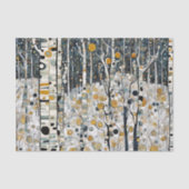 Boho Mountain Aspen Tree Scene Seidenpapier (Vorderseite)