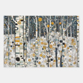 Boho Mountain Aspen Tree Szenen Geschenkpapier Set (Vorderseite 2)