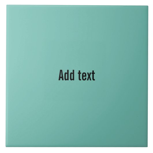 Boho Mountain Turquoise Fliese (Vorderseite)