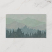 Boho Mountains Retro Blue Books for Baby Begleitkarte (Rückseite)