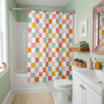 Boho Multicolor Checkerboard