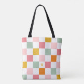 Boho-Multicolor-Kingdom- Monogramm Tasche (Rückseite)