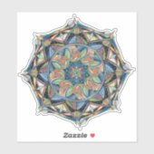 Boho Multicolor Mandala Sticker (Blatt)