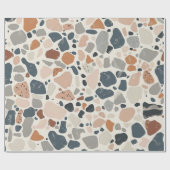 Boho Multicolor Terrazzo Geschenkpapier (Flach)