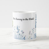 Boho Mummy’s Wildflowers Floral Aesthetic Jumbo-Tasse (Vorderseite)
