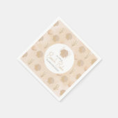 Boho Muschel Beige Ocean Baby Dusche Serviette (Ecke)