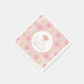 Boho Muschel Pink Ocean Baby Dusche Serviette (Ecke)