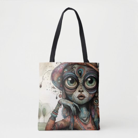 "Boho Muse" Tote Bag von DAKimage Tasche (Vorderseite)