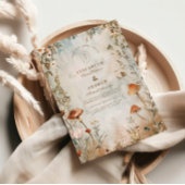 Boho Mushroom Wildblume Wedding Einladung