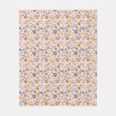 Boho muster 01.w Lpink BG Fleecedecke (Vorderseite)