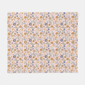 Boho muster 01.w Lpink BG Fleecedecke (Vorderseite (Horizontal))