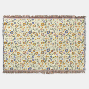 Boho muster 01.w Lyellow BG Decke