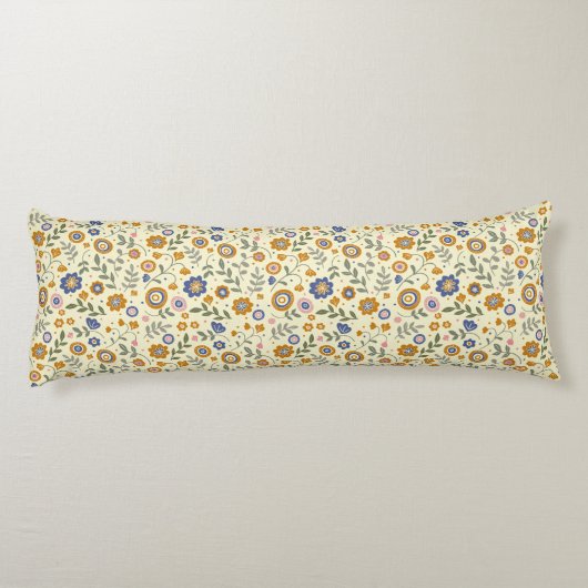 Boho muster 01.w Lyellow BG Seitenschläferkissen (Rückseite)