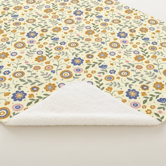 Boho muster 01.w Lyellow BG Sherpadecke (3/4)