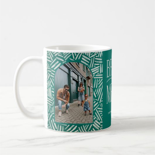 Boho Muster 2 Foto Familienurlaub Kaffeetasse (Links)