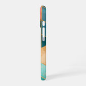 Boho-Muster farbenfrohe Sechseck-Patchwork-Würfel iPhone 16 Hülle (Linke Seite)