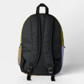 Boho-Muster-Himmels-Schule Bedruckter Rucksack (Rückseite)