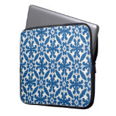 Boho-Muster in Blau – Elegant & Kühn Laptopschutzhülle (Vorderseite Links)