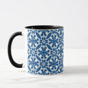 Boho-Muster in Blau – Elegant & Kühn Tasse