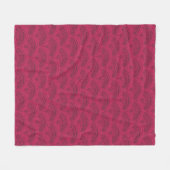 Boho-Muster-Schlips Fleecedecke (Vorderseite (Horizontal))