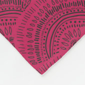 Boho-Muster-Schlips Fleecedecke (Ecke)
