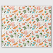 Boho Muster Wrapping Paper Geschenkpapier (Flach)