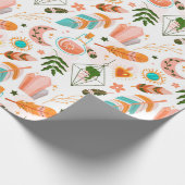 Boho Muster Wrapping Paper Geschenkpapier (Ecke)