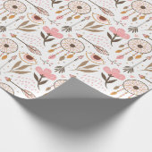 Boho Muster Wrapping Paper Geschenkpapier (Ecke)