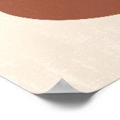 Boho Mute Neutral Abstrakt Zen Stones Art Poster (Ecke)