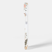 Boho Mute Pink Watercolor-Wildblumen Case-Mate iPhone Hülle (Rückseite / Links)