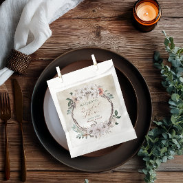 Boho Mutes Fall Floral Brautparty Geschenktütchen