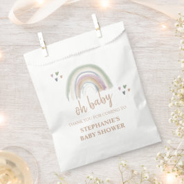 Boho Mutes Rainbow Baby Shower Vielen Dank Geschenktütchen