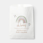 Boho Mutes Rainbow Baby Shower Vielen Dank Geschenktütchen (Vorderseite)