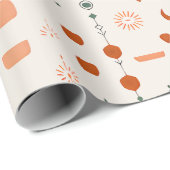 Boho-Muttertags-Geschenkverpackungspapier Geschenkpapier (Rolleneckpunkt)