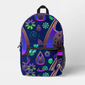 Boho My Treasure 0 Pattern Bedruckter Rucksack (Vorderseite)