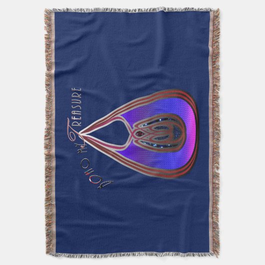 Boho My Treasure Decke (Vorderseite Vertikal)