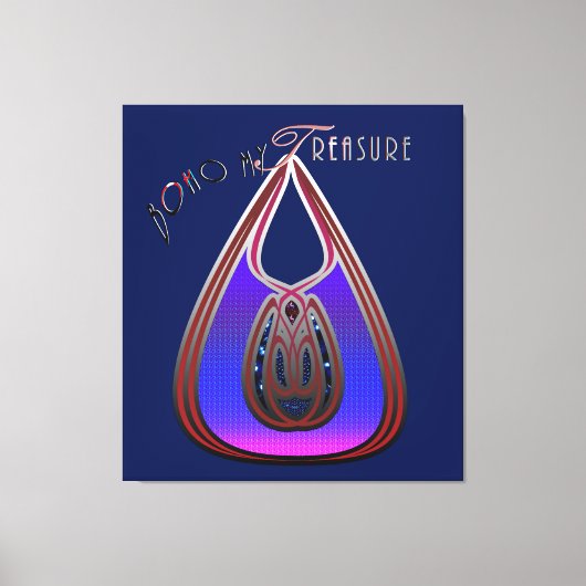 Boho My Treasure Leinwanddruck (Vorderseite)