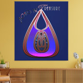 Boho My Treasure Leinwanddruck (Insitu (Wohnzimmer))