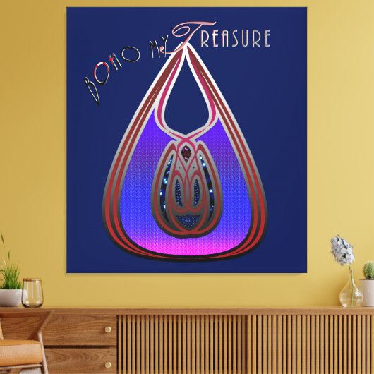 Boho My Treasure Leinwanddruck (Insitu (Wohnzimmer))