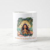 Boho Mystic Energy Spiritual Woman Custom Jumbo-Tasse (Vorderseite)