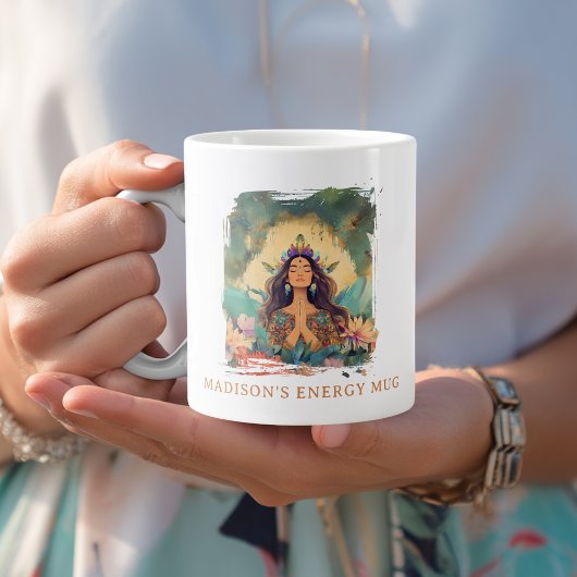 Boho Mystic Energy Spiritual Woman Custom Jumbo-Tasse