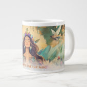 Boho Mystic Energy Spiritual Woman Custom Jumbo-Tasse (Vorderseite Rechts)