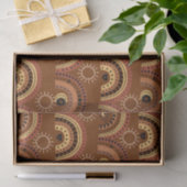 Boho Mystic Eye Rainbow Brown Hintergrund Seidenpapier (Geschenk)