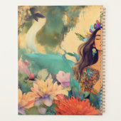 Boho Mystic Spiritual Woman Illustration  Planer (Rückseite)