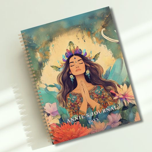 Boho Mystic Spiritual Woman Illustration  Planer