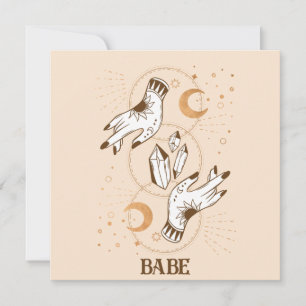 Boho Mystic Tarot Celestial Bachelorette Einladung