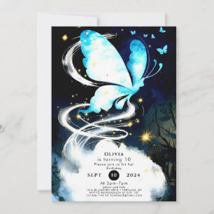 Boho Mystical Butterfly Geburtstag Einladung