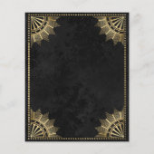 Boho Mystical Sun Einladung zum 50. Geburtstag (Rückseite)