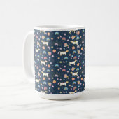 boho nahtlose abstrakte Muster-Tasse Kaffeetasse (Vorderseite Links)